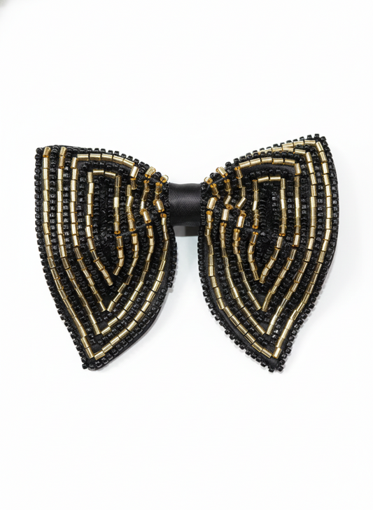 The Gilded Chevron Handcrafted Butterfly Bow Tie