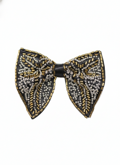 Gilded Ray: Hand-Embroidered Butterfly Bow Tie