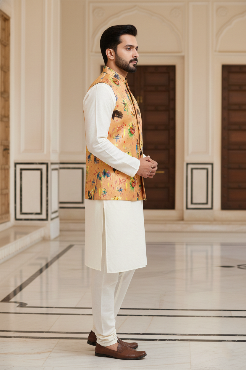 Title: Avant-Garde Heritage: The Illustrated Pop-Art Nehru Ensemble
