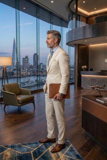 Men'sLuxury Slim-Fit Jetsetter Business Suits