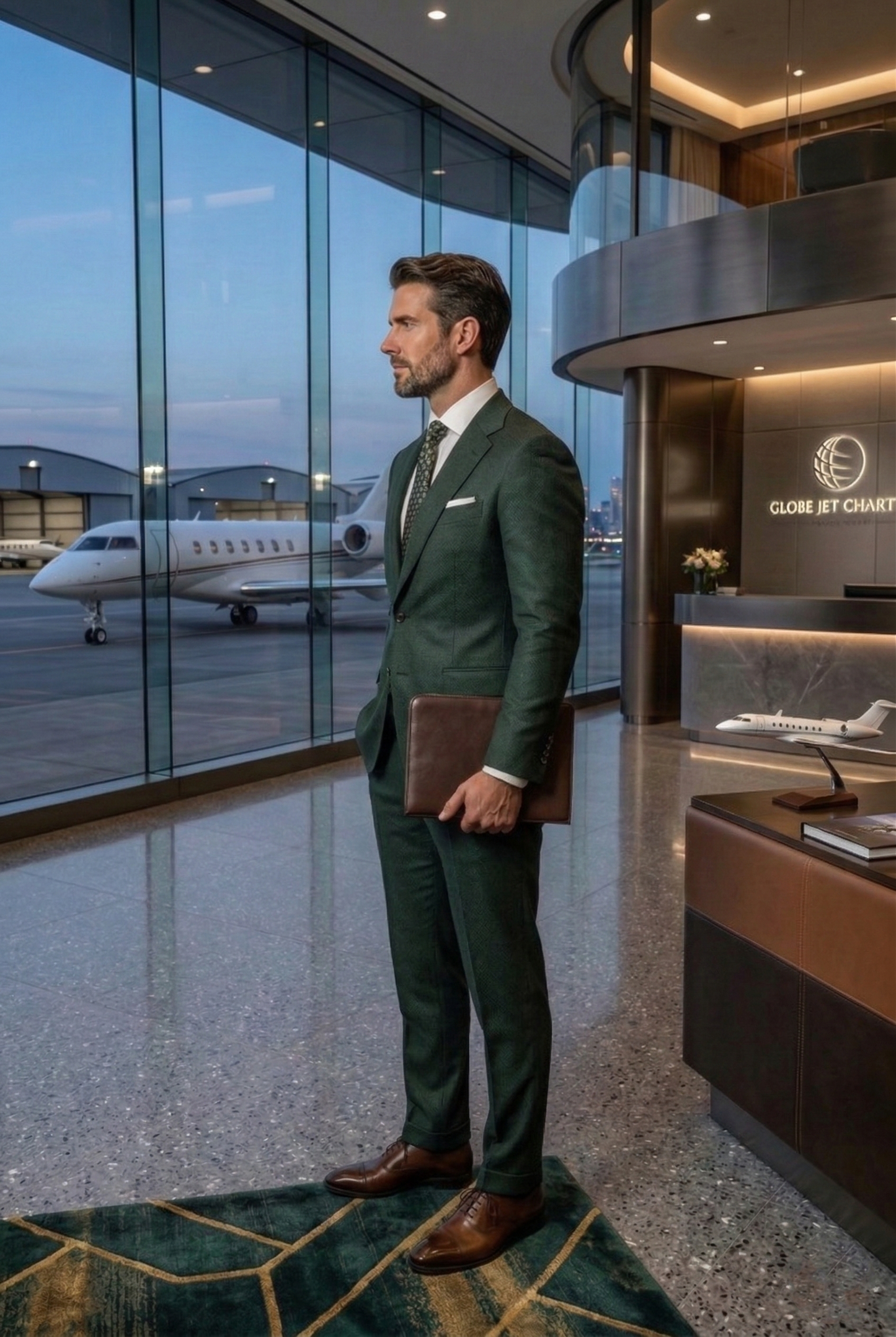Men'sElite Tailored Forest Green Business Suits