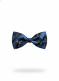 Celestial Sophistication: The Sky Blue & Noir Patterned Bow Tie