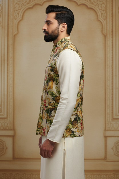 The Modern Maharaja: Floral Elegance in Contemporary Ethnic Wear
