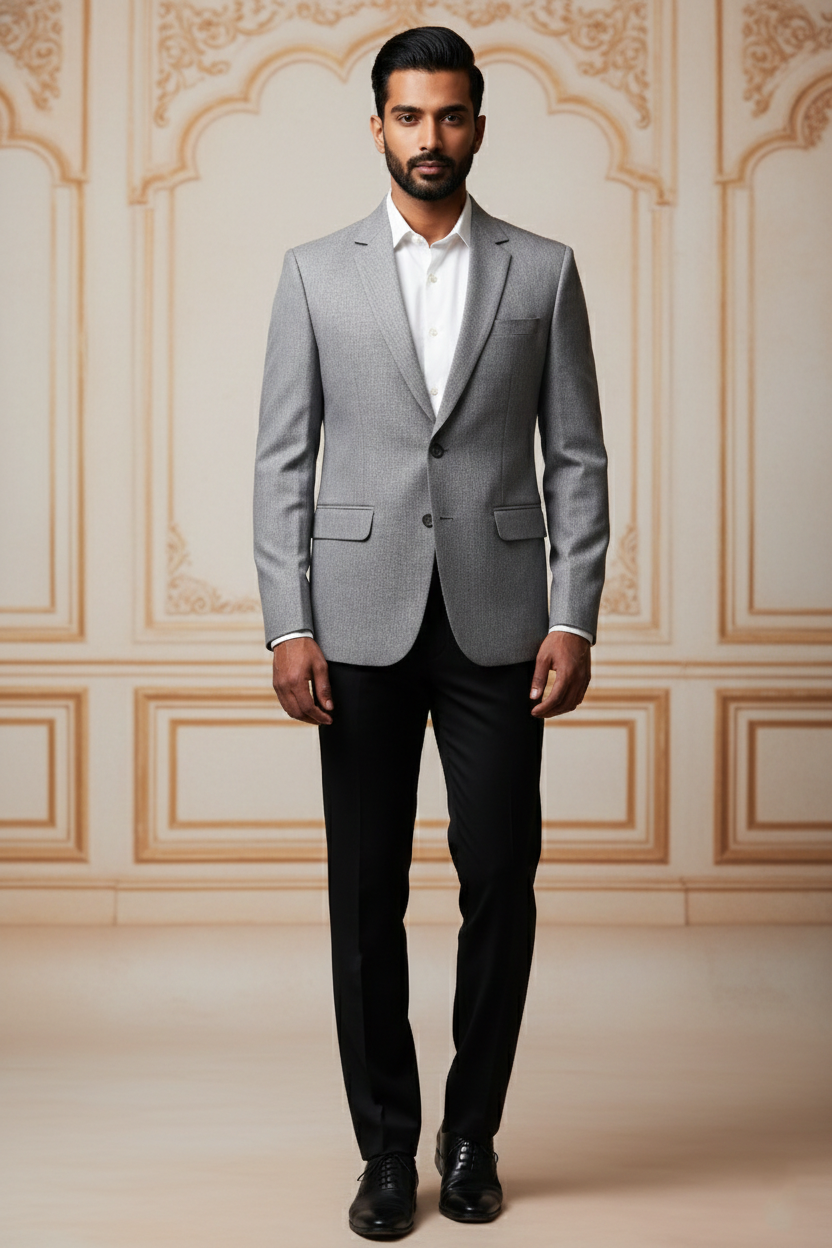 Men'sLight Grey Formal Blazer