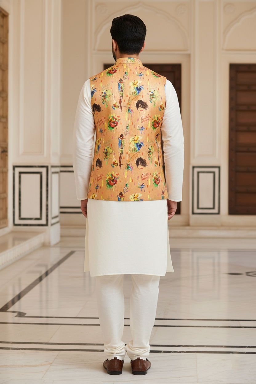 Title: Avant-Garde Heritage: The Illustrated Pop-Art Nehru Ensemble