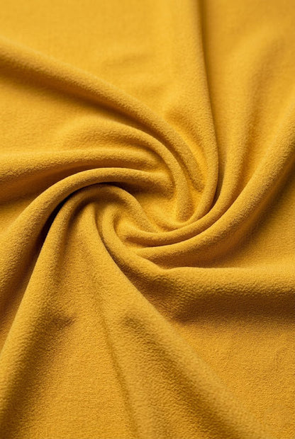 Golden Mustard Formal Turban , Radiant Pleated Stretch