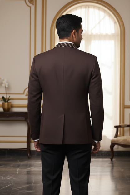Imperial Chocolate Brown 3-Piece Tuxedo Set