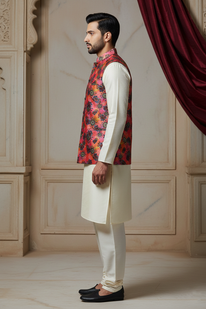 Vibrant Traditions: The Fusion of Floral Artistry and Classic Silk