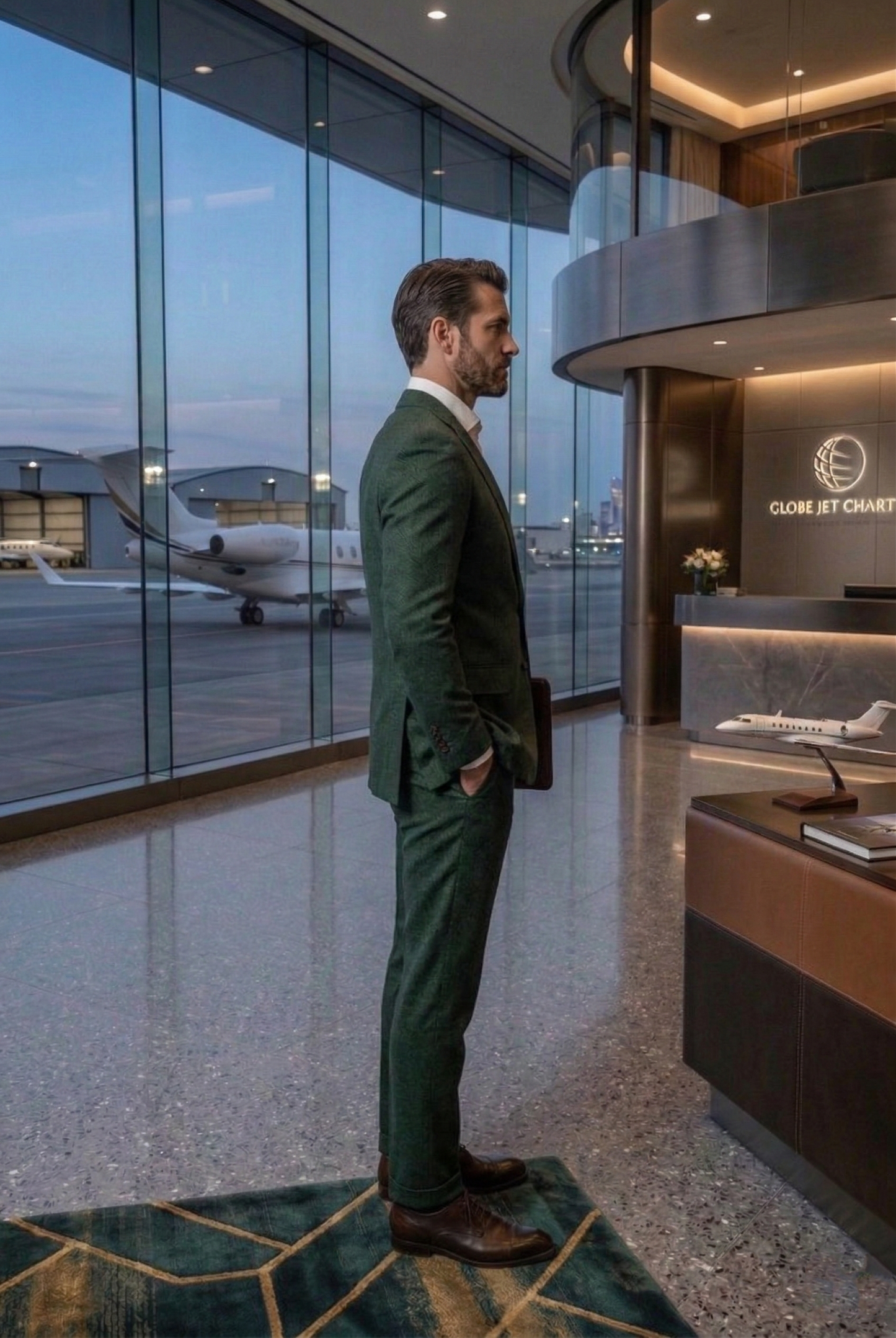 Men'sElite Tailored Forest Green Business Suits