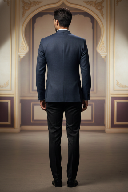 Dark Navy Two-Button Classic Blazer