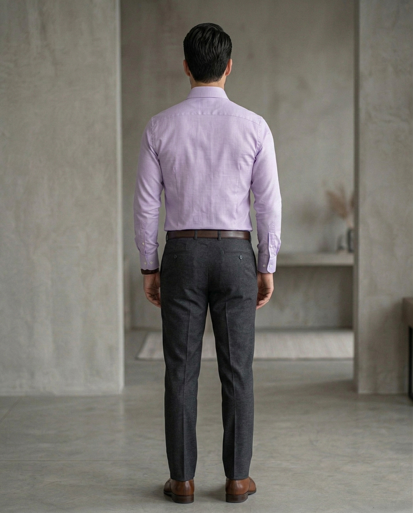 Men'sLavender Formal Shirt | Premium Slim Fit Full Sleeve Office Wear Shirt