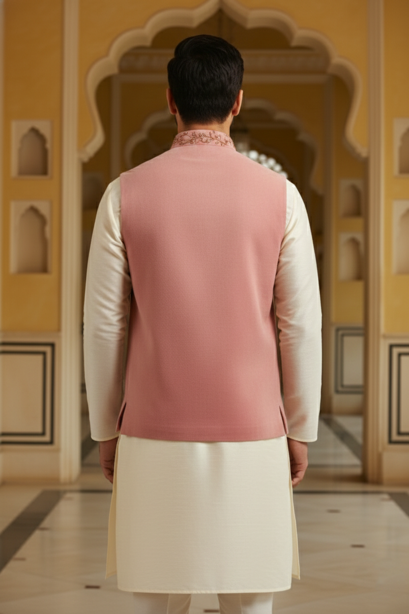 Blush Ornate Embroidered Jacket