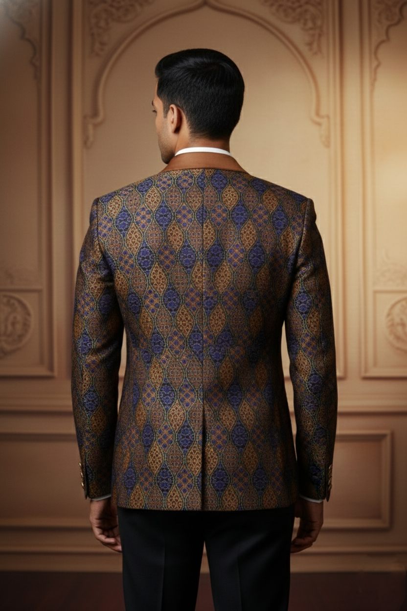The Royal Heritage Brocade Tuxedo Blazer
