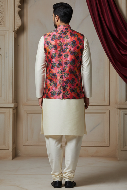 Vibrant Traditions: The Fusion of Floral Artistry and Classic Silk