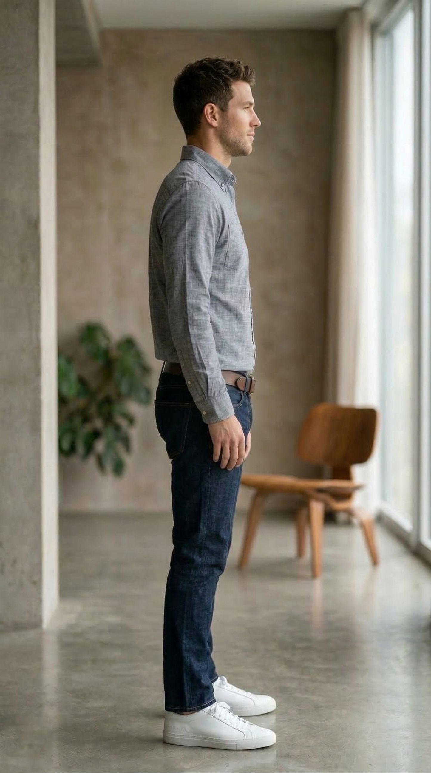 Men'sGrey Casual Shirt , Premium Cotton Regular Fit