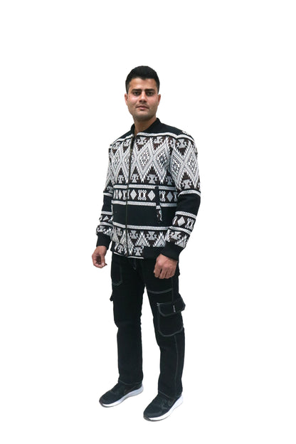 Black And White Color Mens Embroidered Jacket Custom Embroidery Blazer Silk Mens Jacket Embroidered Wedding Jacket African Men Clothing
