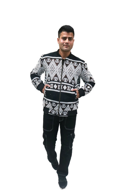 Black And White Color Mens Embroidered Jacket Custom Embroidery Blazer Silk Mens Jacket Embroidered Wedding Jacket African Men Clothing