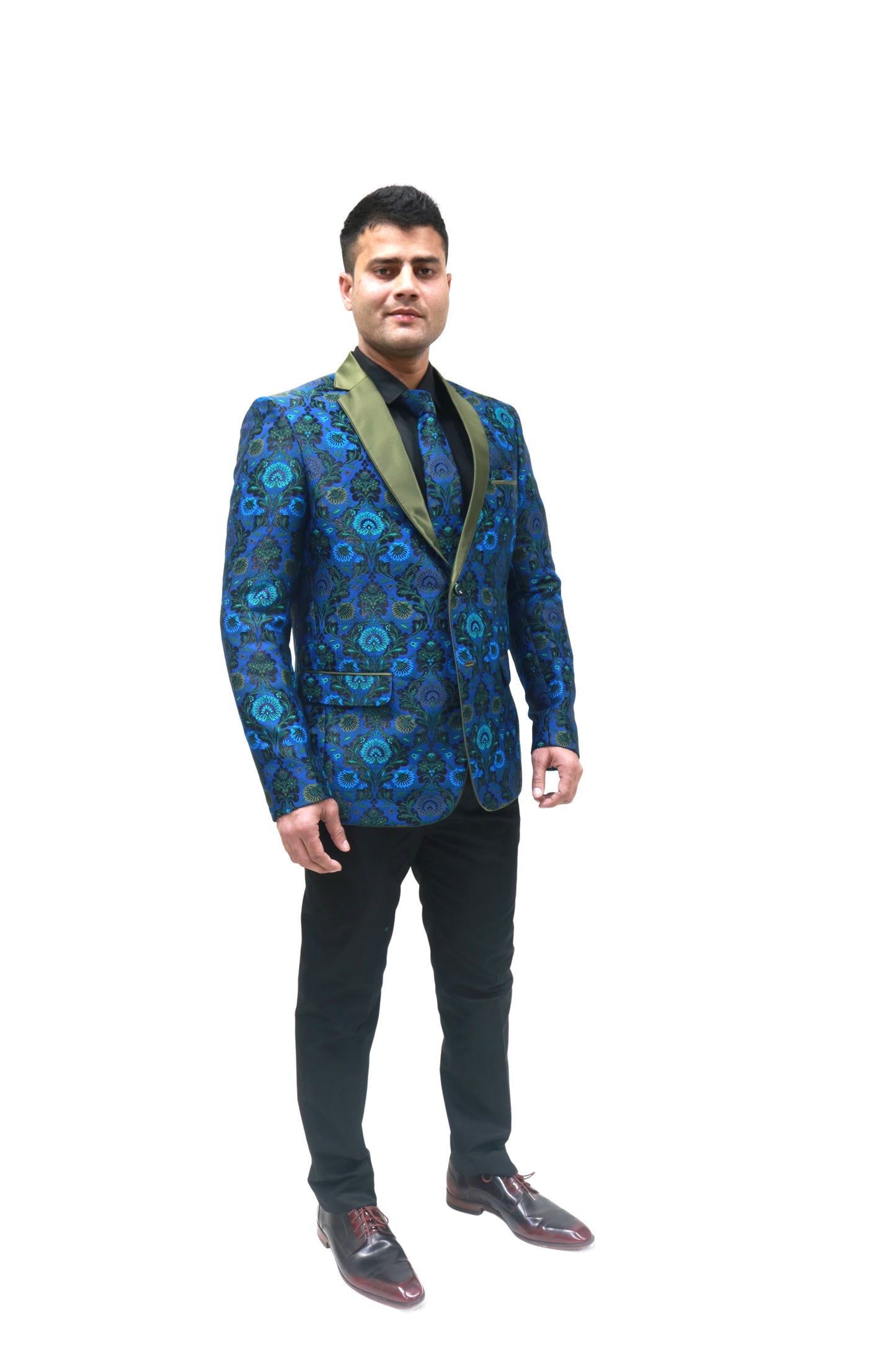 Tuxedo Party Wear Art Silk Jacquard Jacket/Blazer