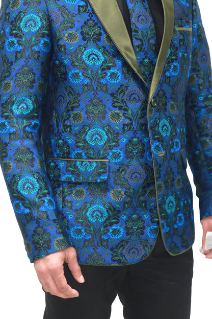 Tuxedo Party Wear Art Silk Jacquard Jacket/Blazer