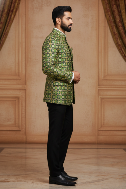 The Emerald Enigma: Minimalist Elegance in Modern Tailoring