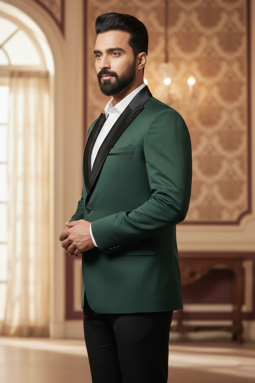 The Emerald Enigma: Minimalist Elegance in Modern Tailoring