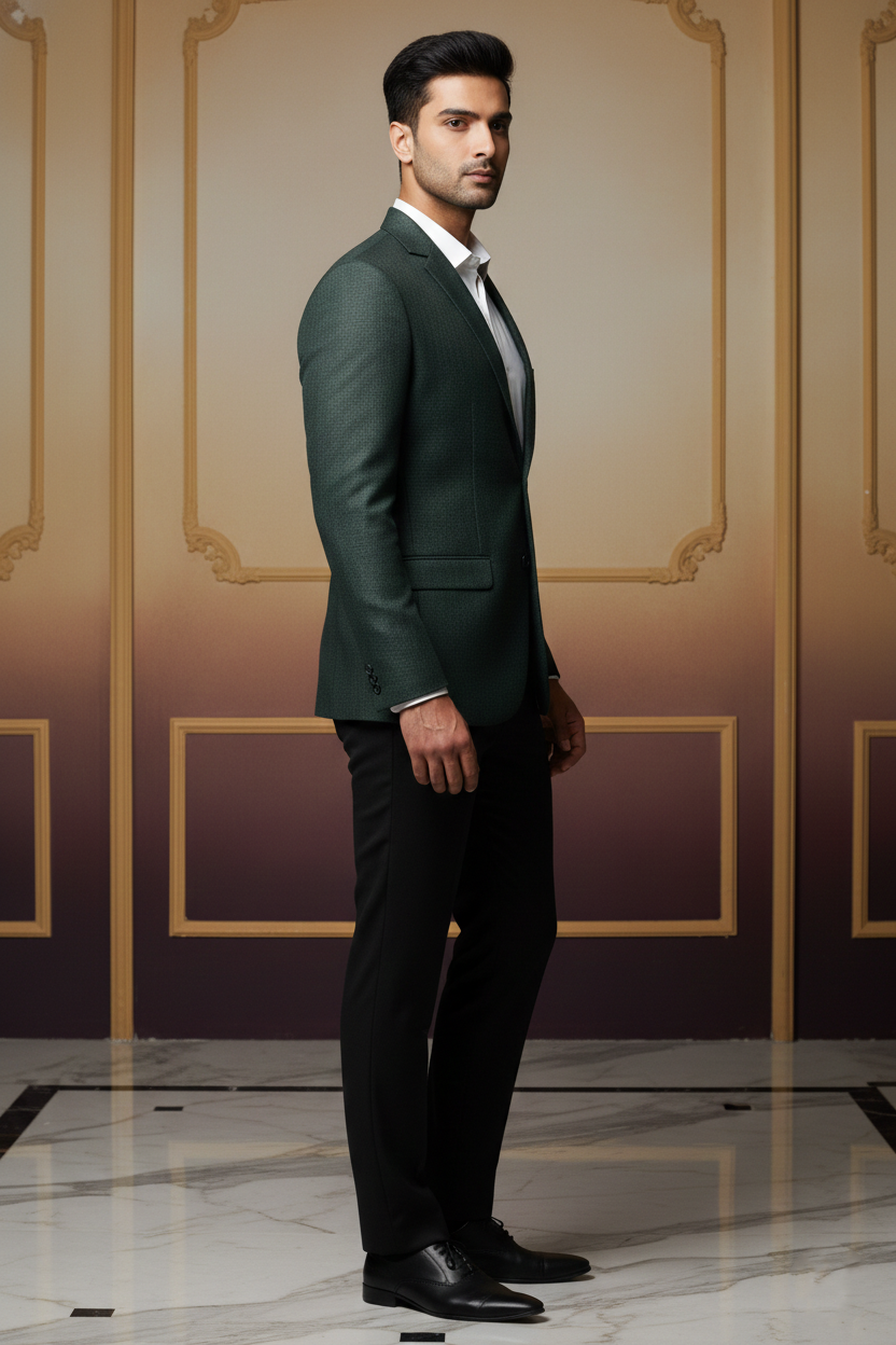 The Emerald Enigma: Minimalist Elegance in Modern Tailoring
