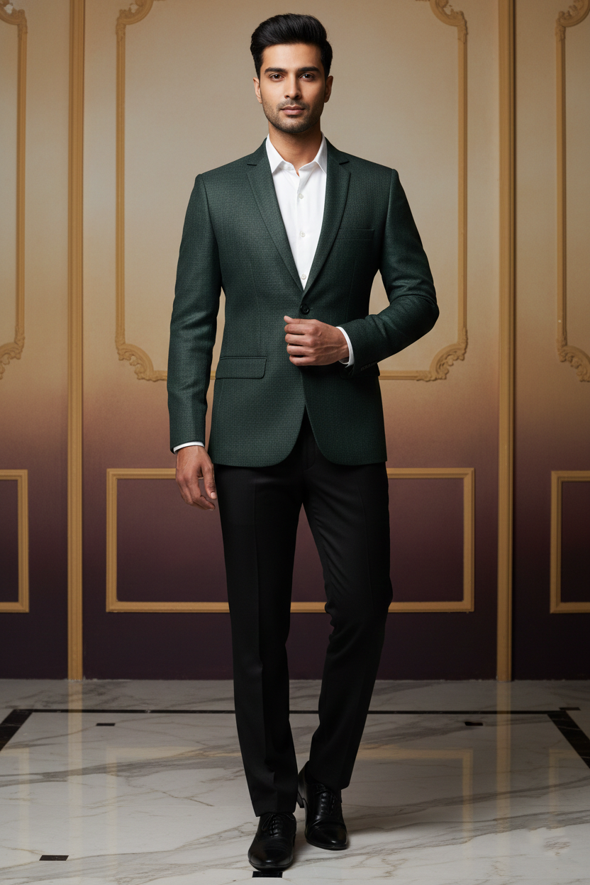 The Emerald Enigma: Minimalist Elegance in Modern Tailoring