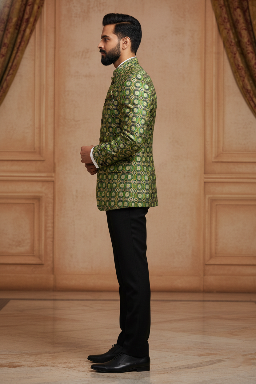 The Emerald Enigma: Minimalist Elegance in Modern Tailoring