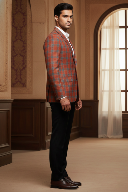 The Terracotta Trailblazer: A Fusion of Heritage and Modern Plaid