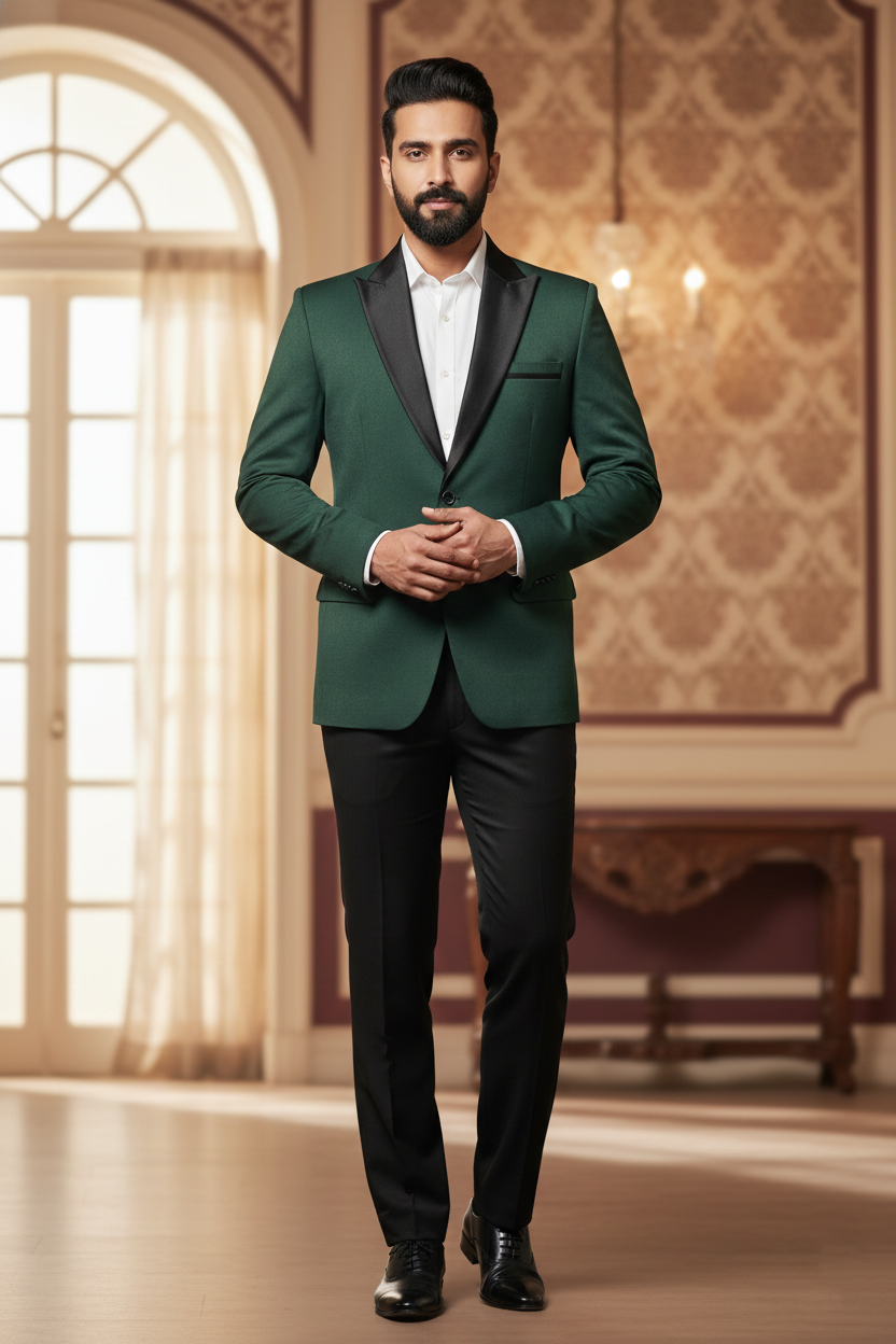 The Emerald Enigma: Minimalist Elegance in Modern Tailoring