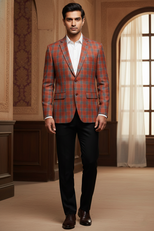 The Terracotta Trailblazer: A Fusion of Heritage and Modern Plaid