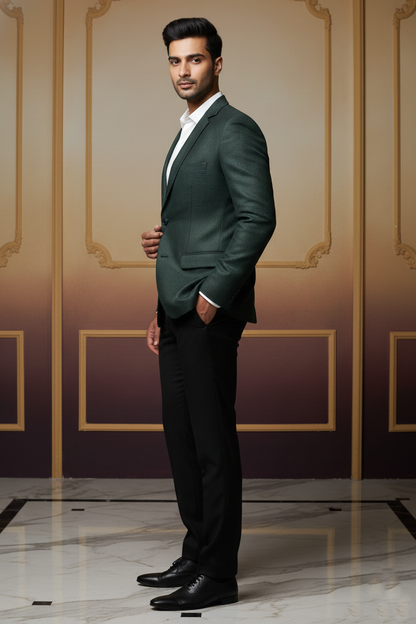 The Emerald Enigma: Minimalist Elegance in Modern Tailoring